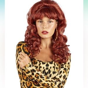 Big Red Adult Costume Wig, Married With Children,  Peg Bundy, 80’s